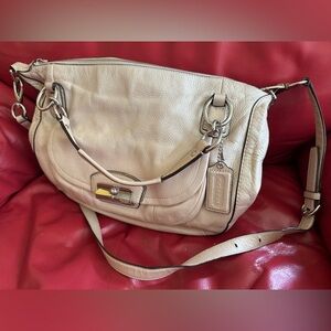 Coach Metallic Ivory Purse